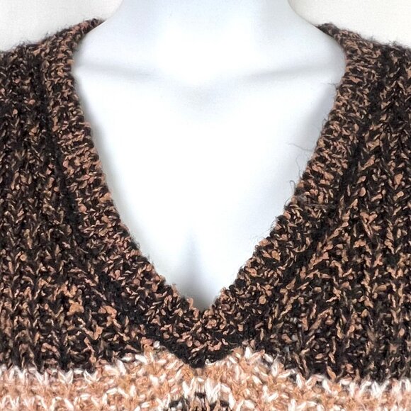 Lane Bryant Plus Size 22/24 V-Neck Tunic Style Over-Sized Sweater Striped EUC! - Picture 10 of 16